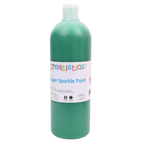 Creatistics Glitter Paint - Green - 1L