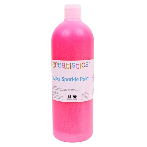 Creatistics Glitter Paint - Pink - 1L