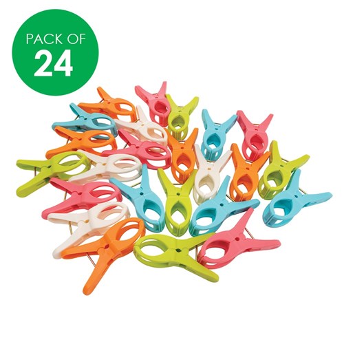 Jumbo Plastic Pegs - Pack of 24