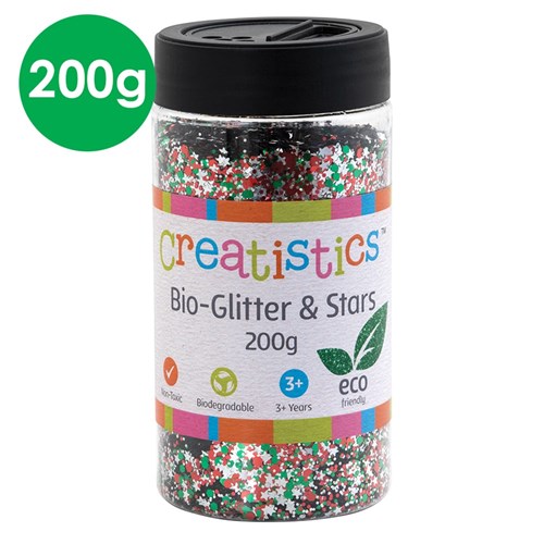 Bio-Glitter & Stars - Christmas - 200g