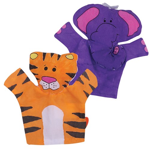 Cotton Animal Puppets - Pack of 24