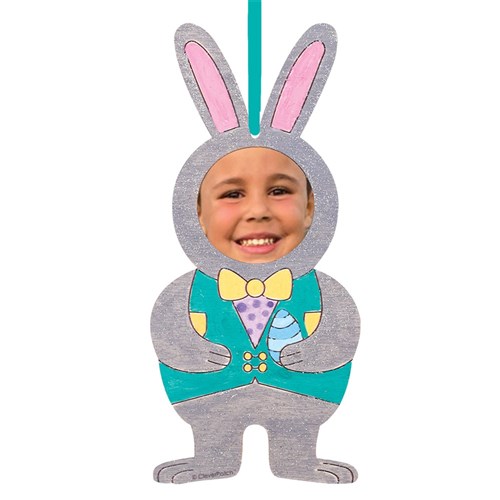 Printed Wooden Bunny Frames - Pack of 10
