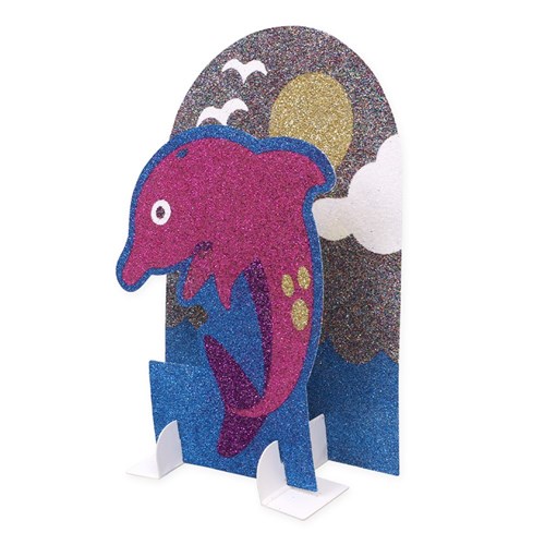 3D Sticky Art Scenes - Sea Animals - Pack of 12