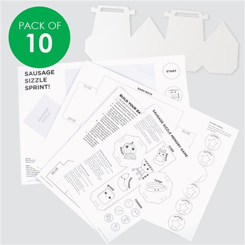 Sausage Sizzle Sprint Game - Pack of 10