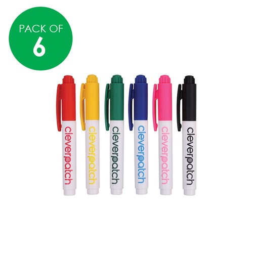 CleverPatch Mini Fabric Markers - Pack of 6