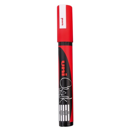 Uni Liquid Chalk Marker - Bullet Tip - Red