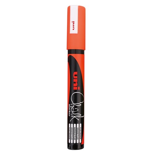 Uni Liquid Chalk Marker - Bullet Tip - Orange