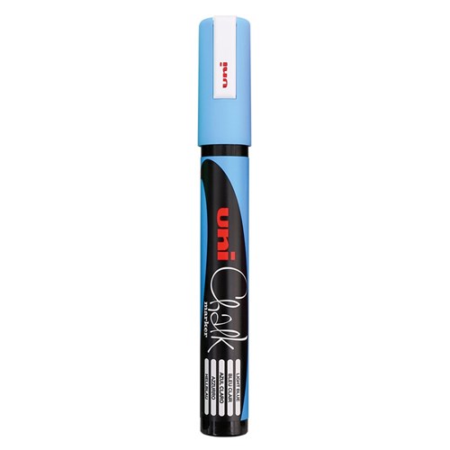 Uni Liquid Chalk Marker - Bullet Tip - Blue
