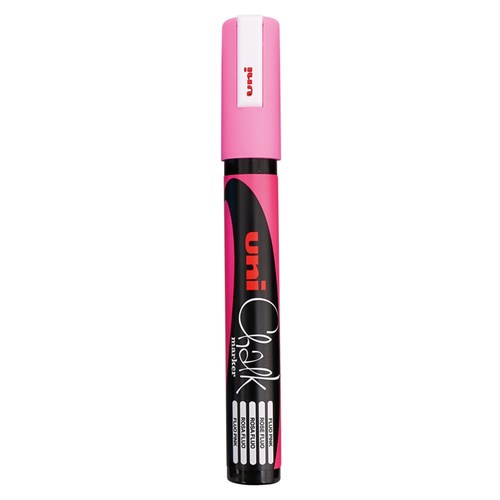 Uni Liquid Chalk Marker - Bullet Tip - Pink