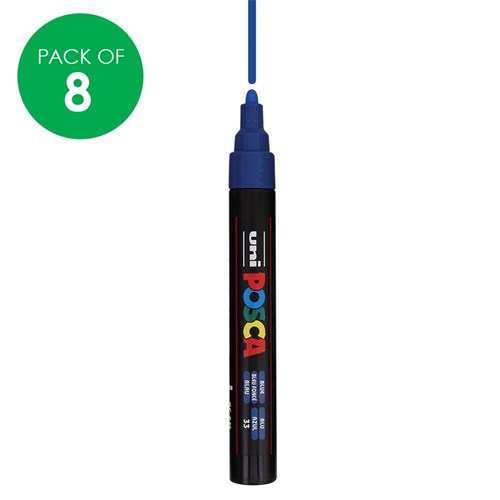 POSCA Paint Markers - Medium Tip - Cool Colours - Pack of 8