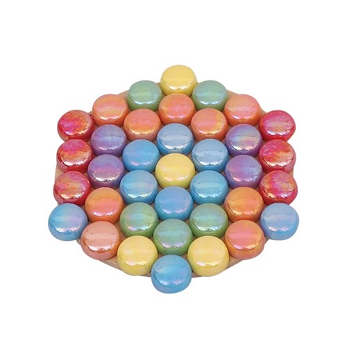 Round Pearl Mosaic Tiles - Assorted - 150g Pack