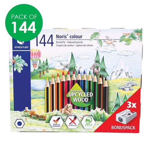 Staedtler Noris Coloured Pencils Classpack - Pack of 144