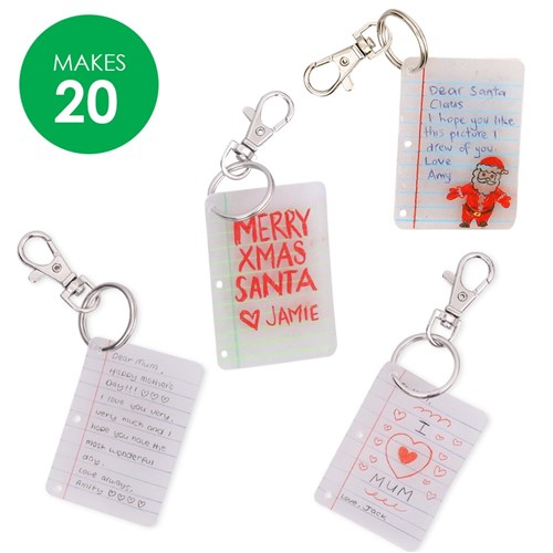 Shrink Film Letter Keyrings Group Pack