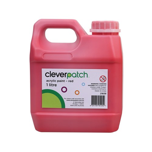 CleverPatch Acrylic Paint - Red - 1L