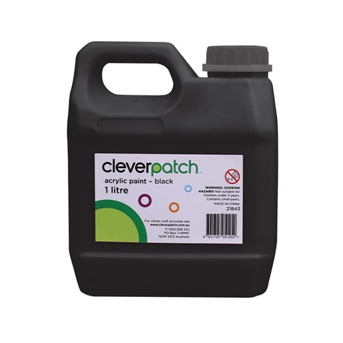 CleverPatch Acrylic Paint - Black - 1L