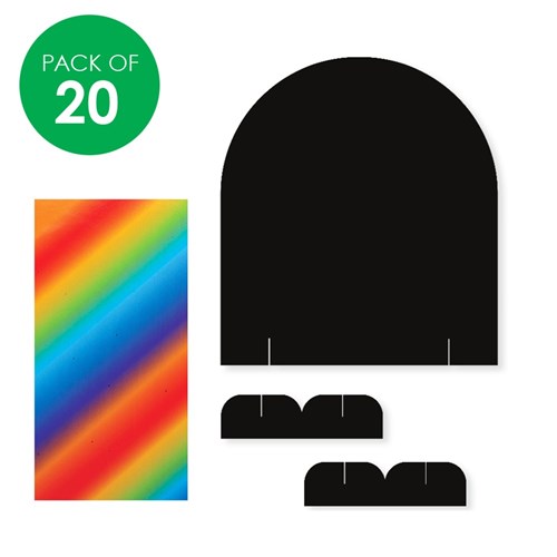 3D Scratch Board Plaques - Pack of 20