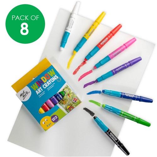 Mont Marte Window Crayons - Pack of 8