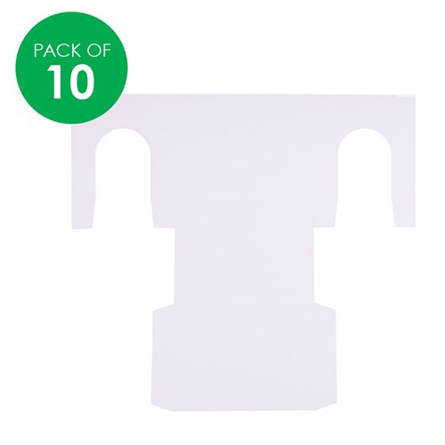 Cardboard Houses - White - Pack of 10