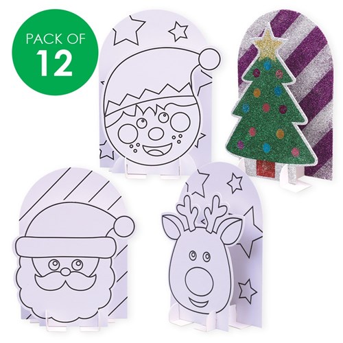 3D Sticky Art Scenes - Christmas - Pack of 12