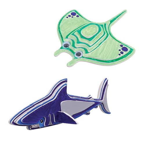 3D Cardboard Puzzles - Sea Animals - Set of 40