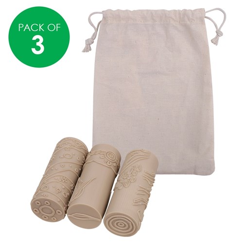 Aboriginal Connecting to Country Rollers - Pack of 3