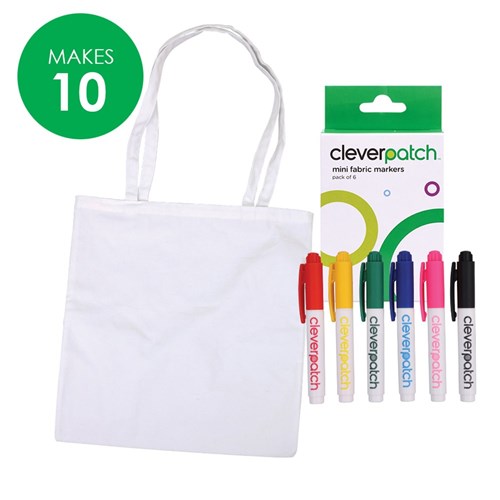 Premium Cotton Bags with Mini Markers Bumper Pack
