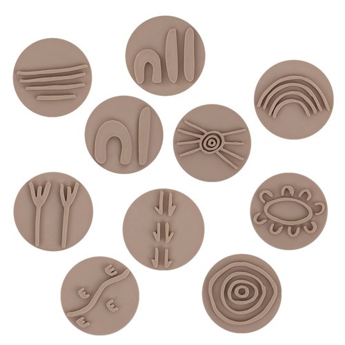 Aboriginal Symbols Stampers - Pack of 10