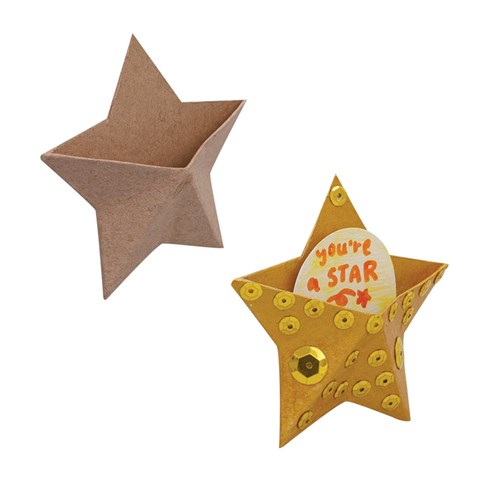 Papier Mache Pocket with Magnet - Star