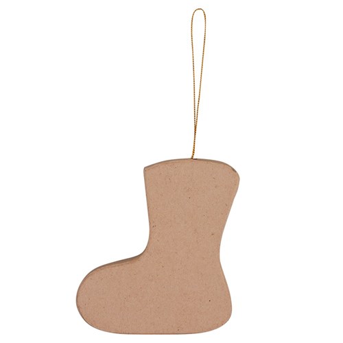 Papier Mache Stocking Ornament