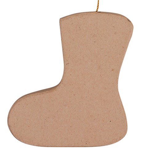Papier Mache Stocking Ornament