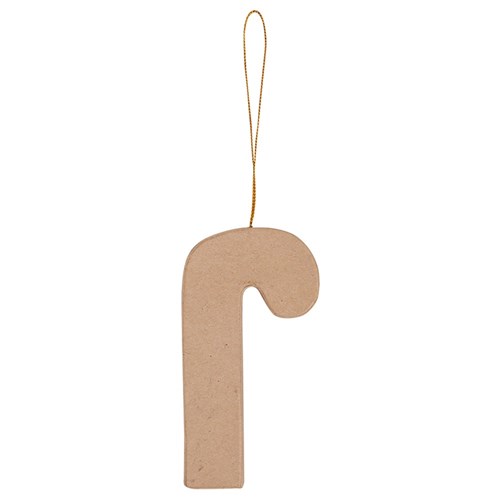 Papier Mache Candy Cane Ornament