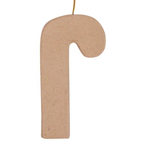 Papier Mache Candy Cane Ornament