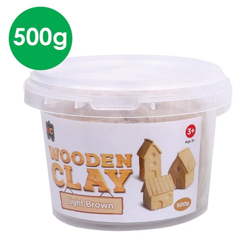 EC Wooden Clay - Light Brown - 500g Tub