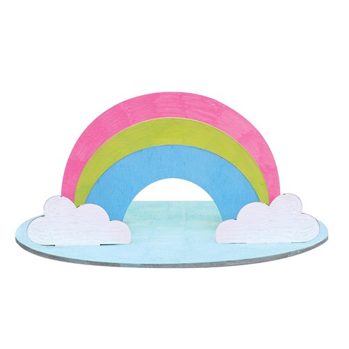 3D Wooden Rainbows - Pack of 10
