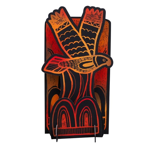 3D Indigenous Designed Printed Scratch Board Scenes - Pack of 10