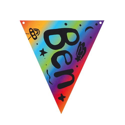 Scratch Board Pennant Flags - Pack of 20