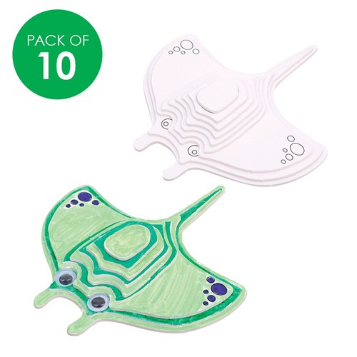 3D Cardboard Animal Puzzles - Stingray - Pack of 10