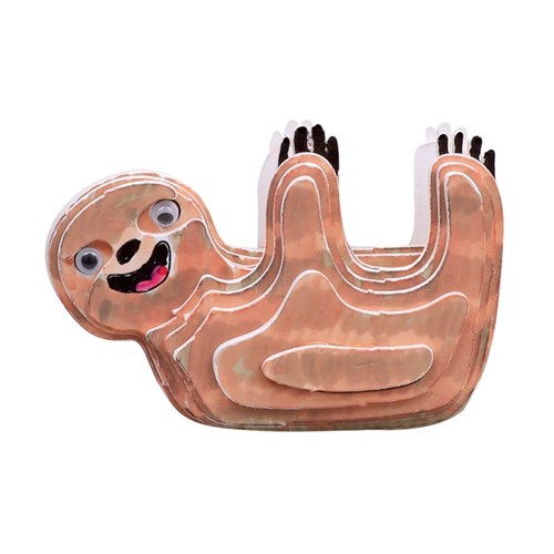3D Cardboard Animal Puzzles - Sloth - Pack of 10