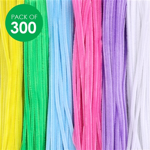 Chenille Stems - Pastel - Pack of 300