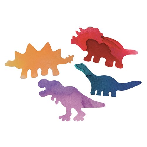 Colour Diffusing Dinosaur Shapes - Pack of 80