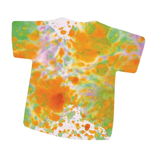 Colour Diffusing Shirt Shapes - Pack of 50