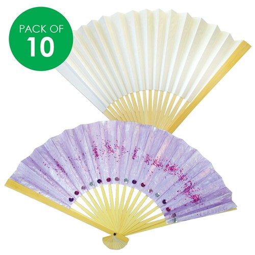 Paper Fans - Pack of 10