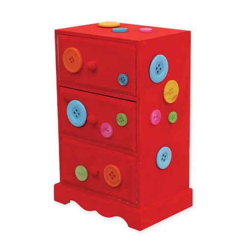 Small Wooden Chest Of Drawers - 3 Drawers