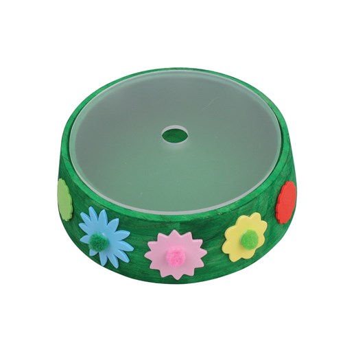 Round Wooden Trinket Box with Acrylic Lid - Each