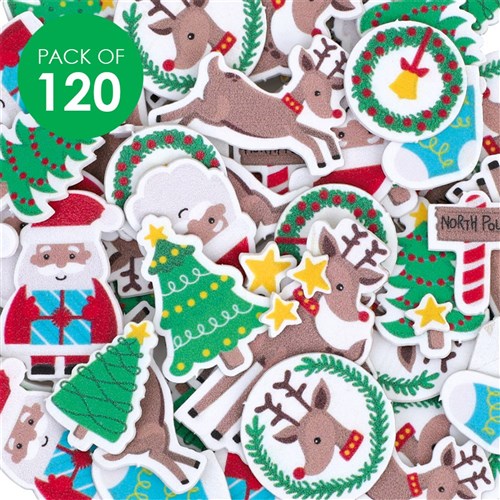 Foam Classic Christmas Stickers - Pack of 120