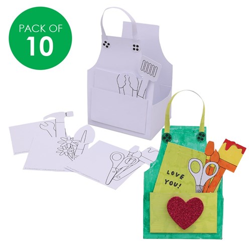 3D Cardboard Apron Gift Boxes - Pack of 10