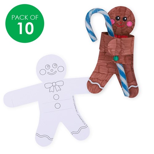 Cardboard Gingerbread Treat Holders - Pack of 10