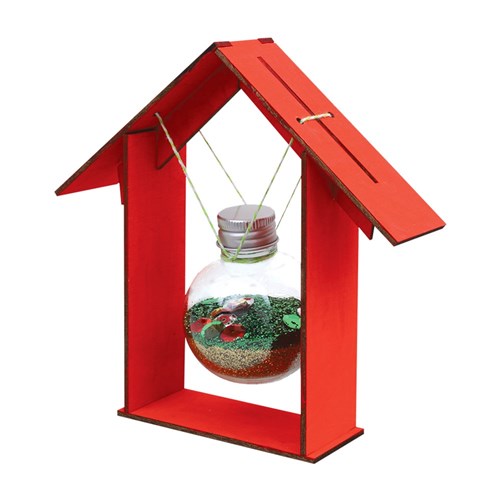 3D Wooden Houses - Pack of 10