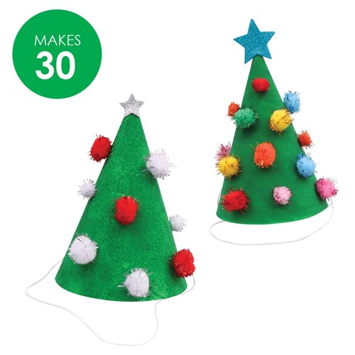 Christmas Tree Party Hats Group Pack