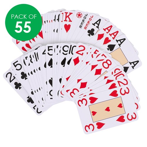 Playing Cards - Large Numbers - Pack of 55
